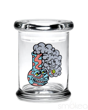 420 Science Glass Pop Top Storage Jar Medium / Happy Bong