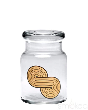 420 Science Glass Pop Top Storage Jar Small / Infinite Loop