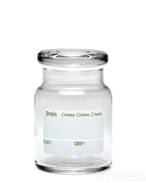 420 Science Glass Pop Top Storage Jar Small / Modern Write & Erase