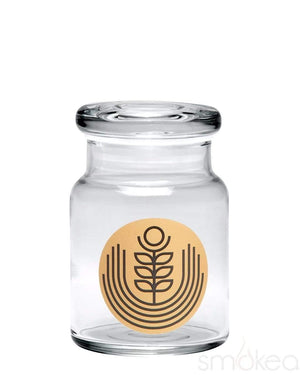 420 Science Glass Pop Top Storage Jar Small / Rising Flower