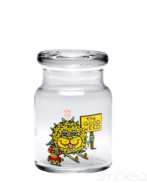 420 Science Glass Pop Top Storage Jar Small / The Good Weed