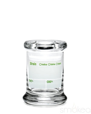 420 Science Glass Pop Top Storage Jar X-Small / Modern Write & Erase