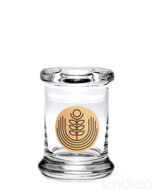 420 Science Glass Pop Top Storage Jar X-Small / Rising Flower