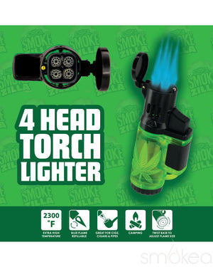 Smokezilla 4 Head Torch Lighter (12pc Display)