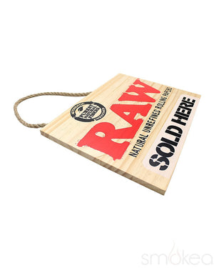 Raw "Sold Here" Wood Sign - SMOKEA