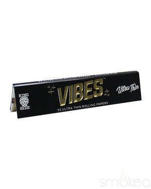 Vibes King Size Slim Ultra Thin Rolling Papers - SMOKEA