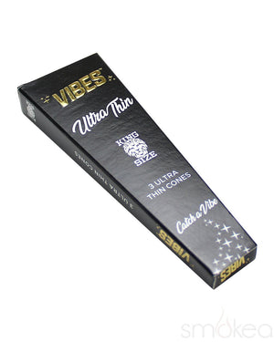 Vibes King Size Ultra Thin Pre Rolled Cones (3-Pack) - SMOKEA