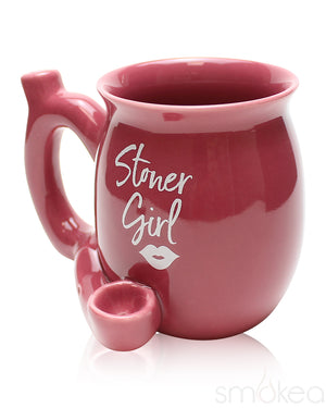 SMOKEA "Stoner Girl" Ceramic Coffee Mug Pipe