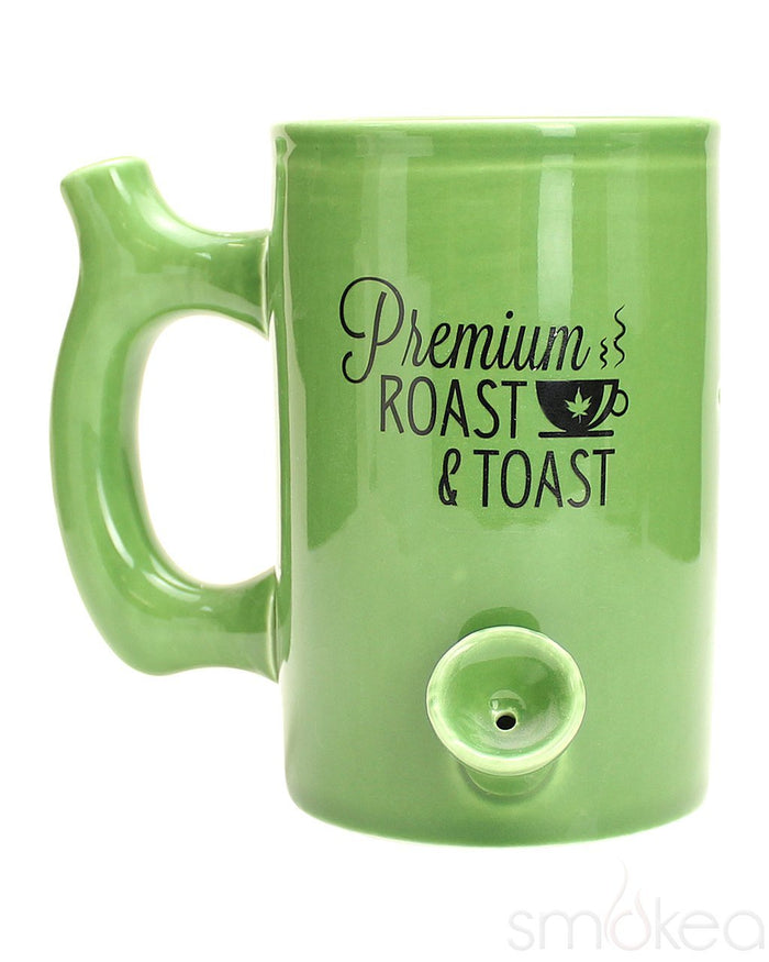 SMOKEA "Roast & Toast" Large Ceramic Coffee Mug Pipe