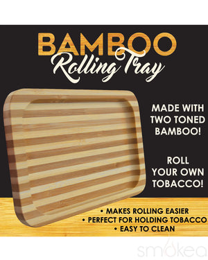 Smokezilla Bamboo Wood Rolling Tray (6pc Display)