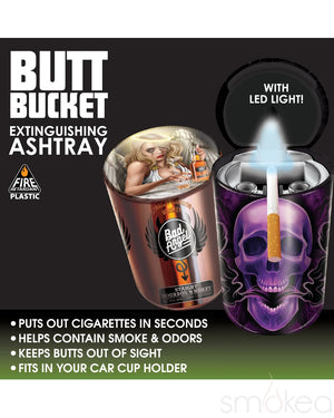 Smokezilla Butt Bucket Self Extinguishing Ashtray (6pc Display)