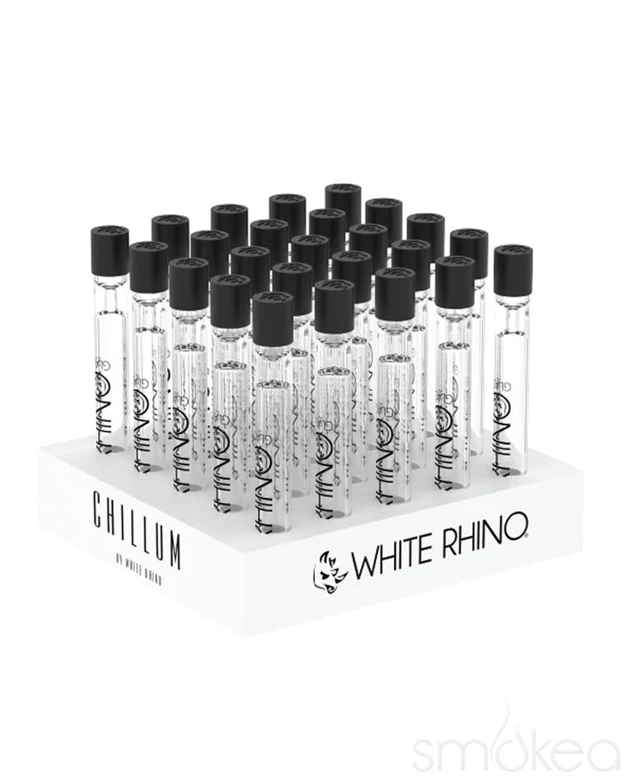 White Rhino Glass Chillum w/ Silicone Cap