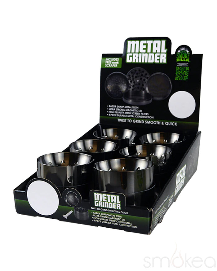 Smokezilla Deep Concave Metal Grinder (6pc Display)