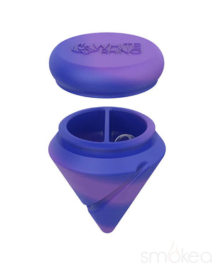 White Rhino Silicone Diamond Spinner Jar Carb Cap w/ Terp Ball