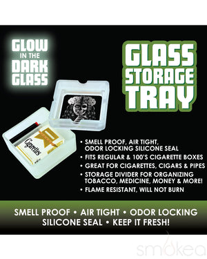 Smokezilla Glass Storage Box w/ Ashtray (6pc Display)