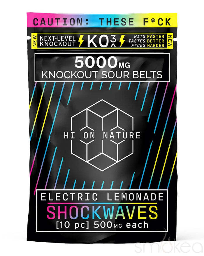 Hi On Nature 5000mg KO3 Knockout Shockwaves - Electric Lemonade