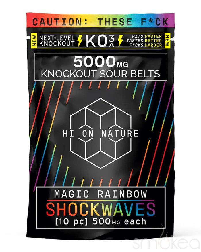 Hi On Nature 5000mg KO3 Knockout Shockwaves - Magic Rainbow