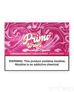 High Society Primo Broad Leaf Tobacco Wraps (6-Pack) Strawberry Creme