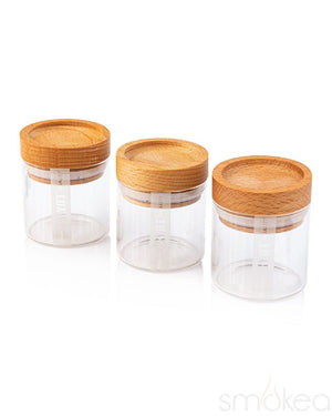 RYOT Beech Lid Storage Jars Box