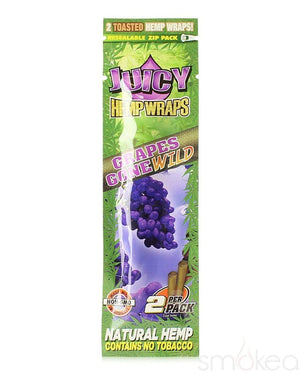 Juicy Natural Hemp Flavored Blunt Wraps (2-Pack) Grape
