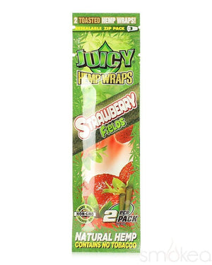 Juicy Natural Hemp Flavored Blunt Wraps (2-Pack) Strawberry
