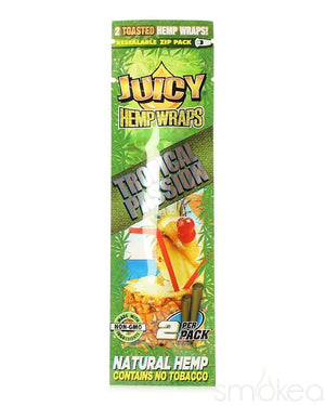 Juicy Natural Hemp Flavored Blunt Wraps (2-Pack) Tropical Passion