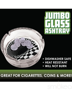 Smokezilla Jumbo Glass Ashtray (6pc Display)