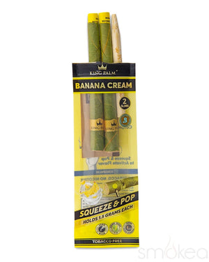 King Palm Slim Banana Cream Pre-Rolled Cones (2-Pack)