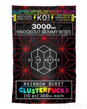 Hi On Nature 3000mg KO3 Knockout Clusterfucks Gummy Bites