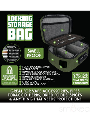 Smokezilla Smell Proof Locking Storage Bag (4pc Display)