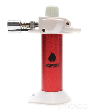 Newport Zero 5.5" Mini Torch Butane Lighter Red