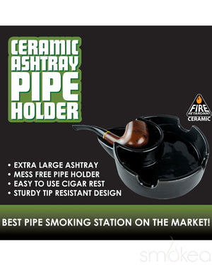 Smokezilla Ceramic Pipe Holder Ashtray (6pc Display)