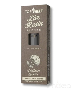 Top Shelf Hemp 2g Live Resin Blend Disposable Vape - Platinum Cookies