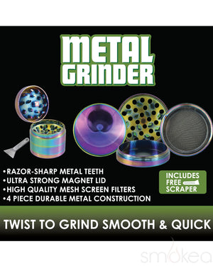Smokezilla Metal Rainbow Grinder (6pc Display)
