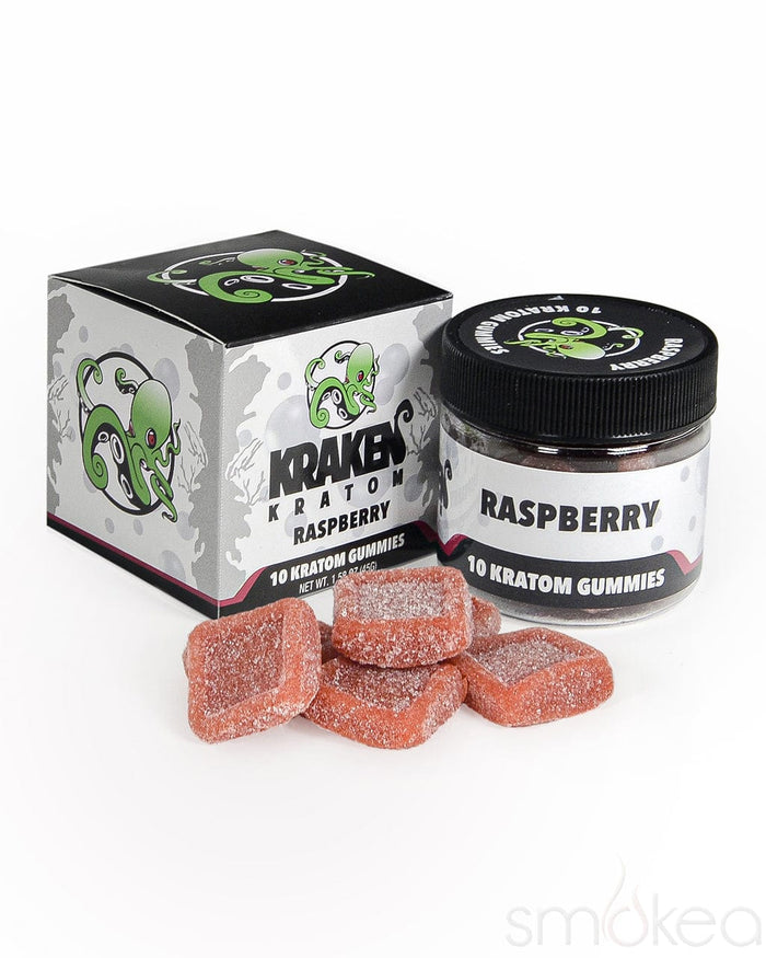 Kraken Kratom Gummies - Raspberry (10-Pack)