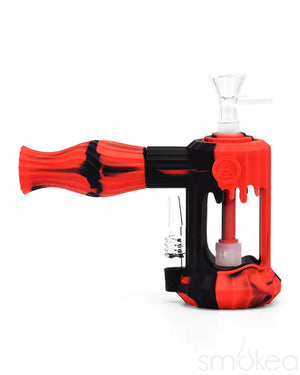 Ritual 6" Duality Silicone Dual Use Bubbler Black/Red