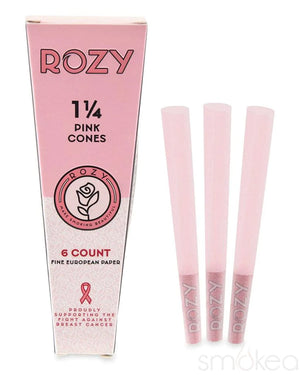 Rozy 1 1/4 Pink Pre-Rolled Cones (6-Pack)