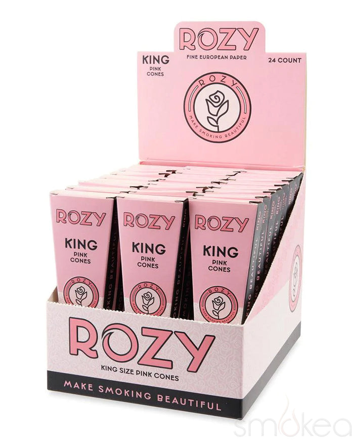 Rozy King Size Pink Pre-Rolled Cones (3-Pack)