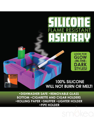 Smokezilla Silicone Ashtray (6pc Display)