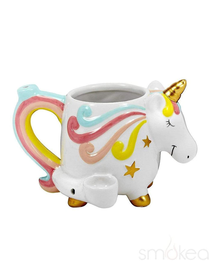 SMOKEA Ceramic Unicorn Coffee Mug Pipe