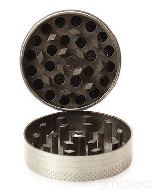SMOKEA Store Products SMOKEA Silver Leaf 1.5" 4pc Herb Grinder
