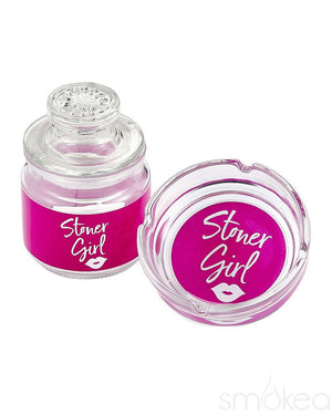 SMOKEA "Stoner Girl" Stash Jar & Ashtray Set