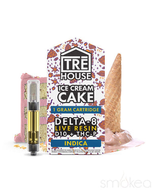 TRĒ House 1g Live Resin Delta 8 Blend Cartridge - Ice Cream Cake