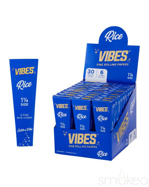 Vibes 1 1/4 Rice Pre Rolled Cones (6-Pack) - SMOKEA