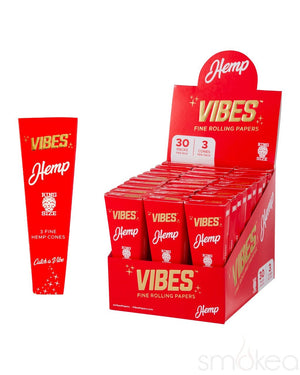 Vibes King Size Hemp Pre Rolled Cones (3-Pack) - SMOKEA