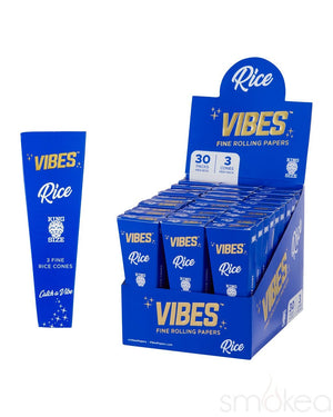 Vibes King Size Rice Pre Rolled Cones (3-Pack) - SMOKEA
