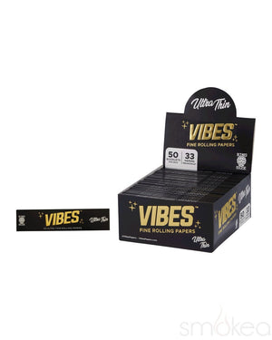 Vibes King Size Slim Ultra Thin Rolling Papers - SMOKEA