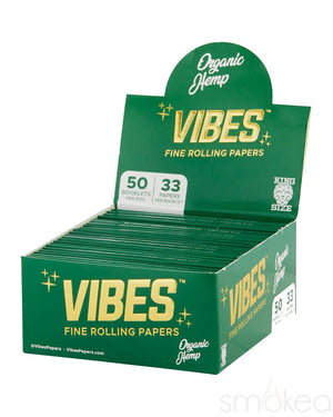Vibes King Size Slim Organic Hemp Rolling Papers