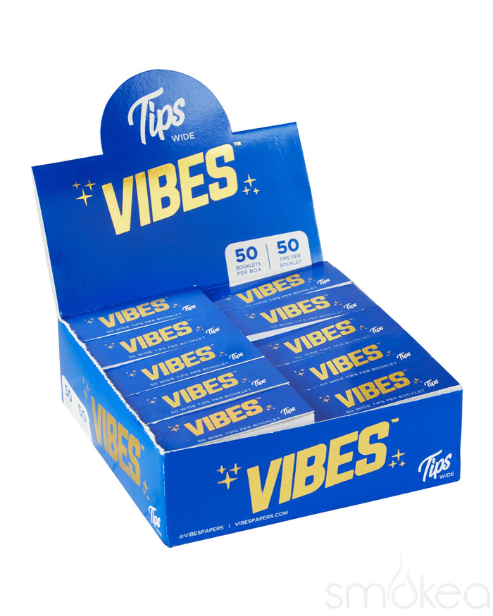 Vibes White Rolling Paper Tips