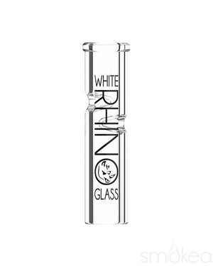 White Rhino Round Glass Rolling Tip - SMOKEA